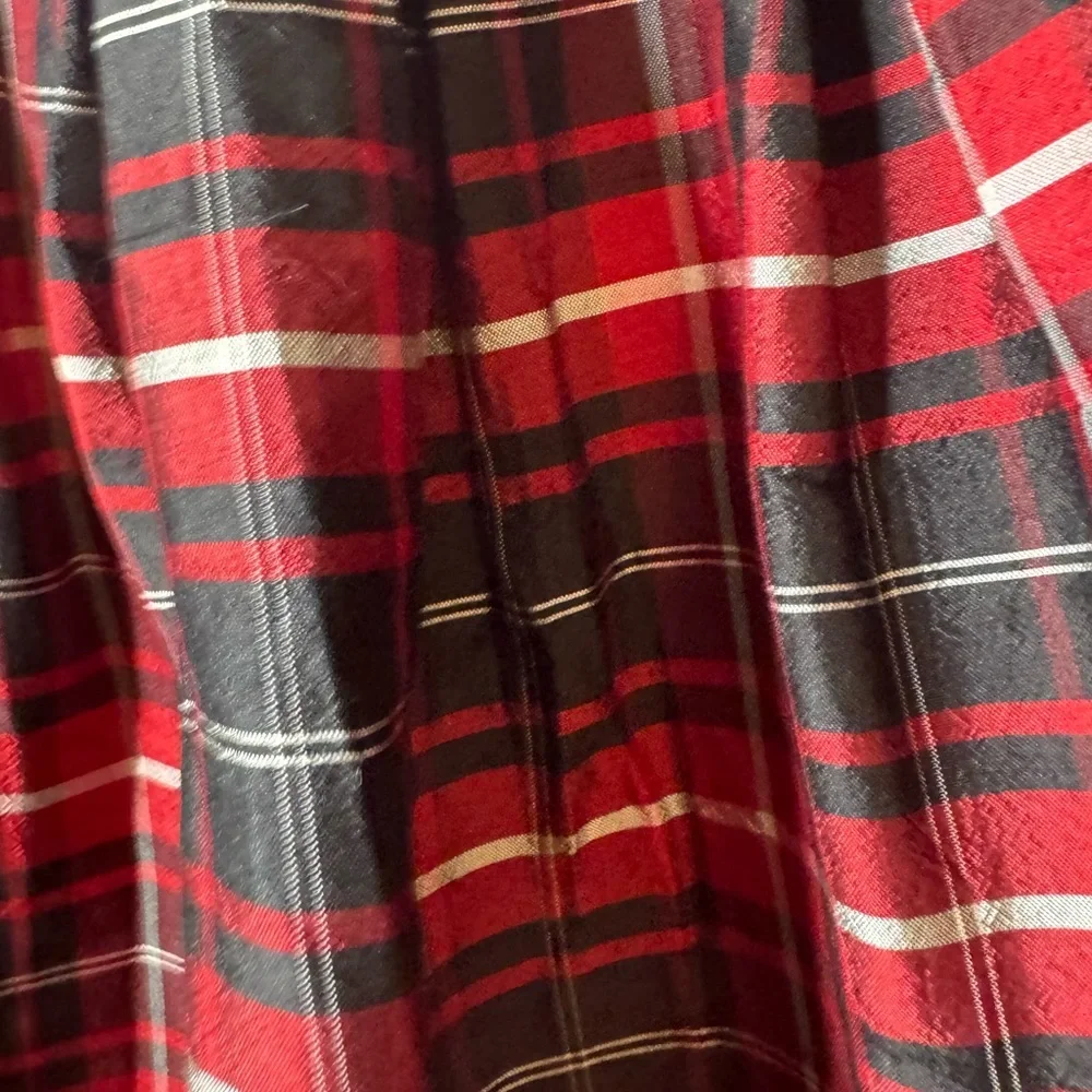 Gymboree Red Black Plaid Skirt Girls Size 6 Tartan Holiday Twirl Skater Skirt